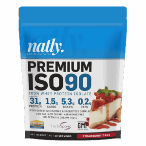 PREMIUM-ISO90-1KG-STRAWBERRY-CAKE-preparado-alimenticio-proteínas-Natly-Nutrition